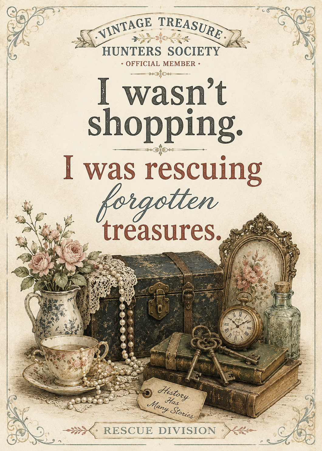 Vintage Treasure Hunters Society: Rescuing Treasures