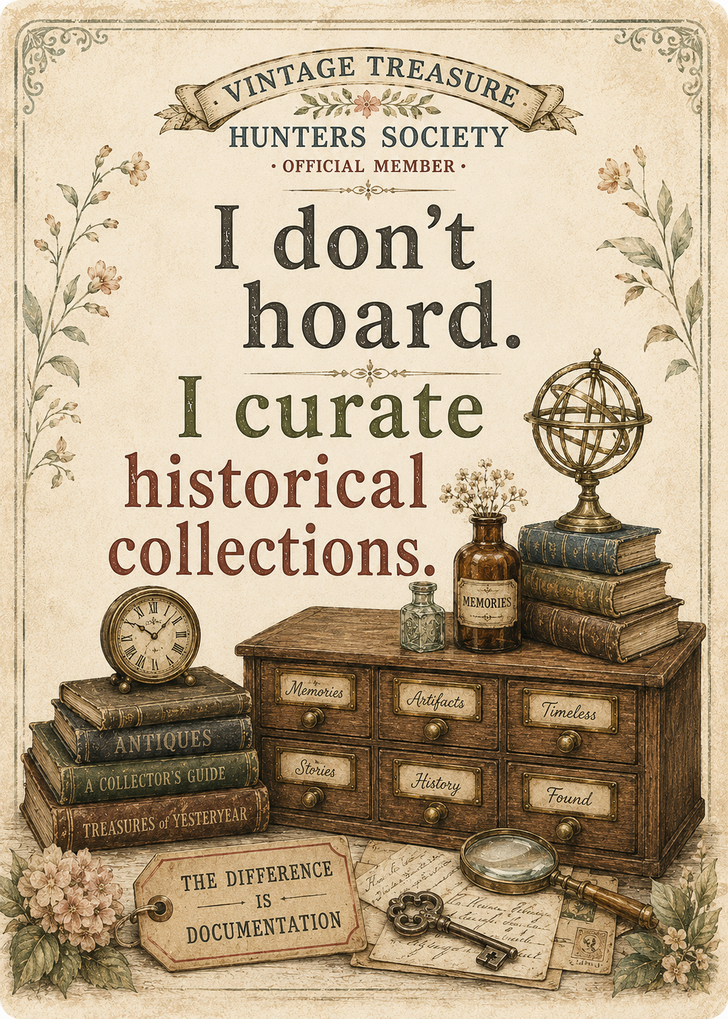 Vintage Treasure Hunters Society: Curate Collections