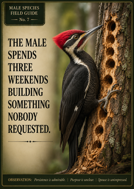 Male Species Field Guide Magnet No. 7 – Nobody Requested