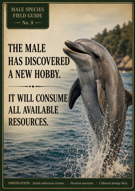 Male Species Field Guide Magnet No. 8 – New Hobby