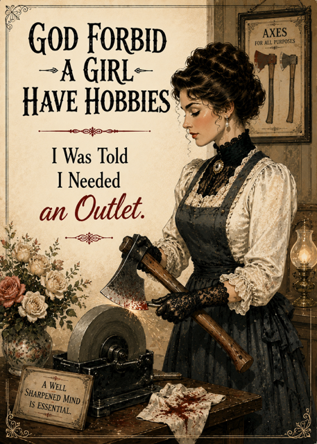 God Forbid A Girl Have Hobbies: Needed an Outlet