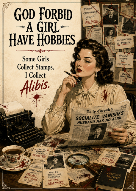 God Forbid A Girl Have Hobbies: Alibi needed