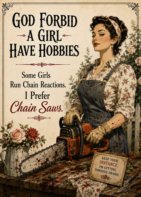 God Forbid A Girl Have Hobbies: Chain Saw
